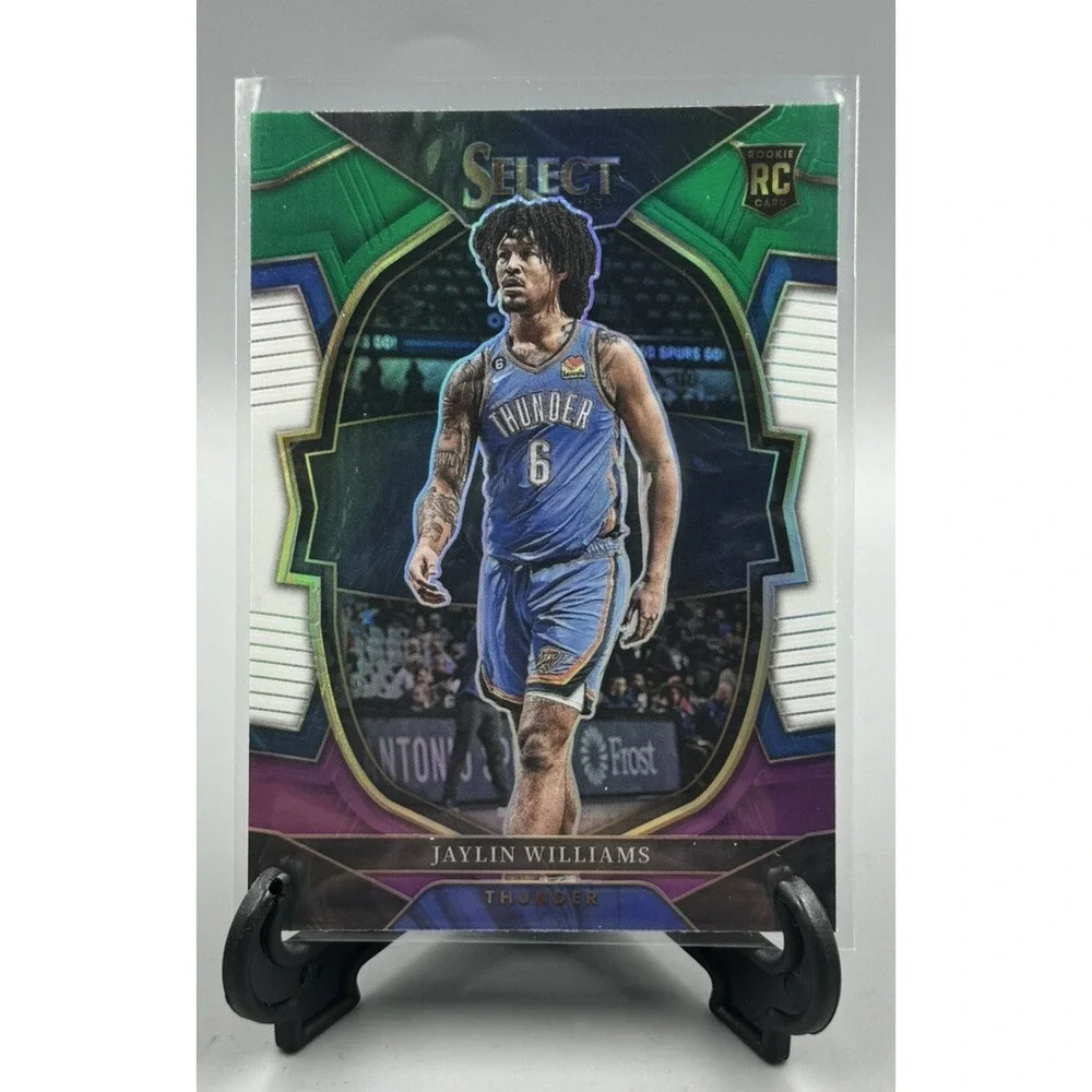 2022-23 Panini Select Jaylin Williams Green White Purple Prizm RC #99 Thunder SP